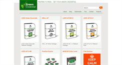 Desktop Screenshot of greencredential.com