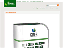 Tablet Screenshot of greencredential.com